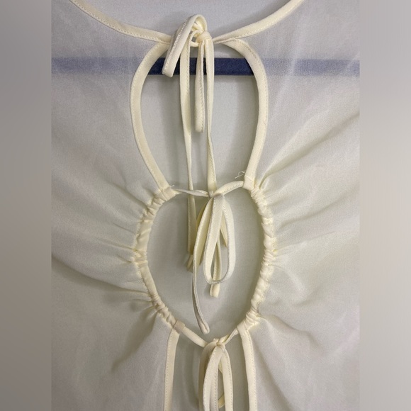 Tiger Mist Sheer Tie Top - Picture 6 of 7